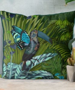 Butterfly Toucan Pillow set