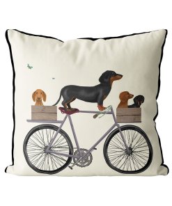 Dachshunds on Bicycle cream