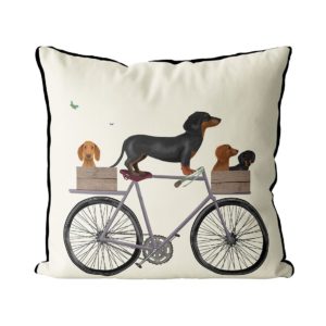 Dachshunds on Bicycle cream