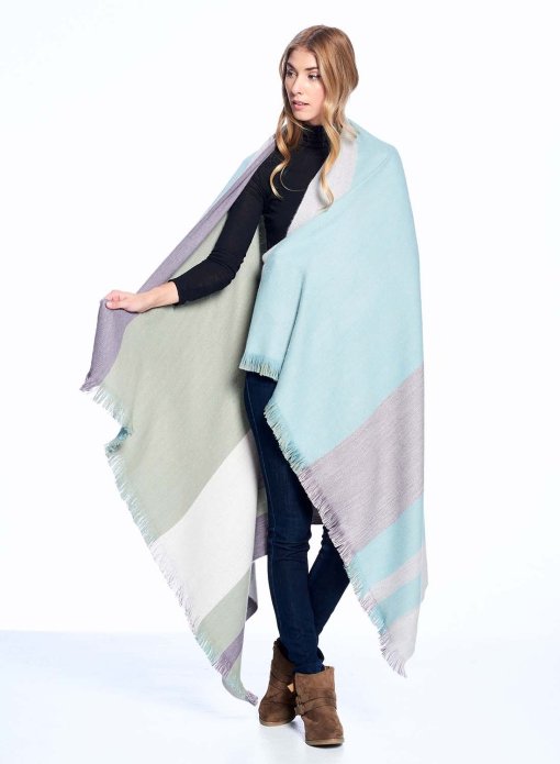 Ether Alpaca Throw showing front & back