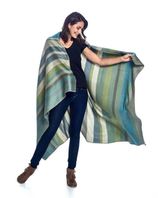 Lotus Alpaca Throw Inside