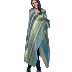 Lotus Alpaca Throw wrap view