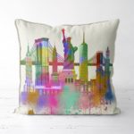 NYC Cityscape in watercolor