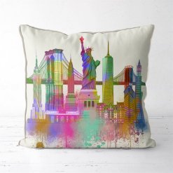 NYC Cityscape in watercolor