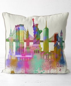 NYC Cityscape in watercolor