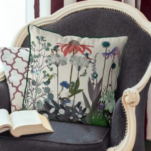Ostrich & Wildflower Pillow set