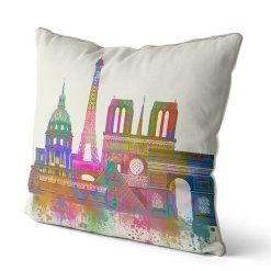 Paris Skyline pillow