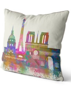 Paris Skyline pillow