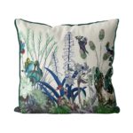Swan Wildflower Pillow front view