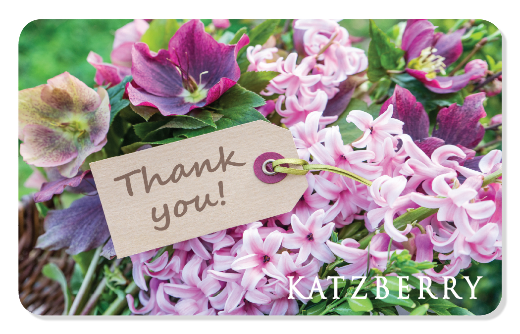 ECard Gift Card Thank you with flower image