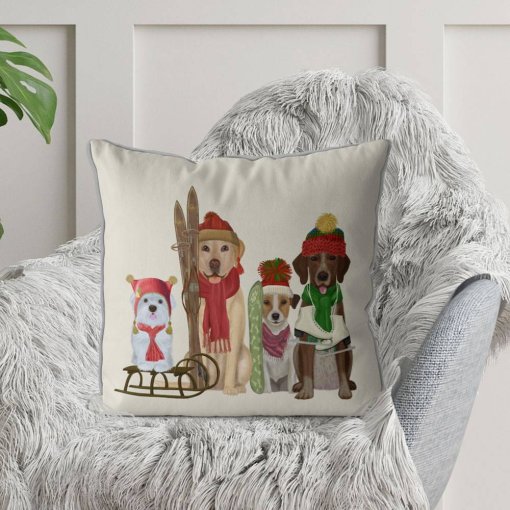 Winter Sports Fans Pillow - Image 2