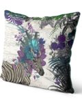 Zebra African Pillow purple side view