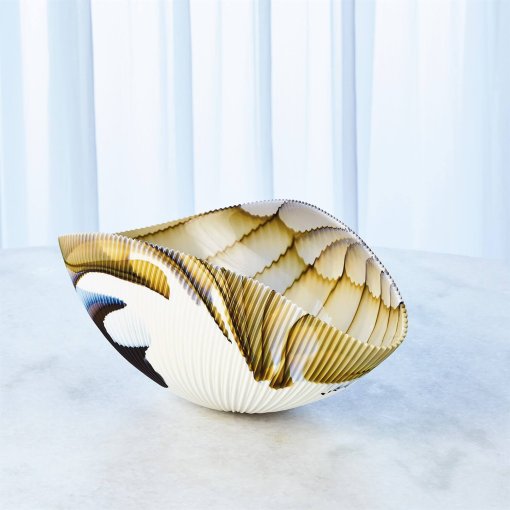 Amber filigree bowl large size