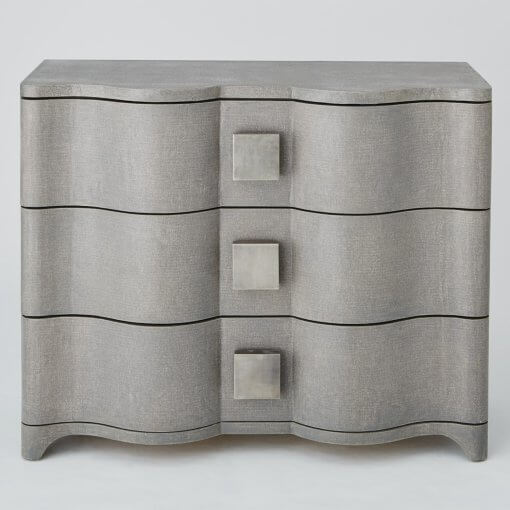 Toile gray chest closed drawers