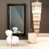 black floor hair on hide mirror lifestyle