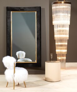 black floor hair on hide mirror lifestyle