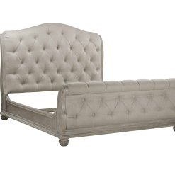 Cottage Tufted Sleigh Bed frame