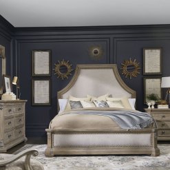 European Light Oak Bed set