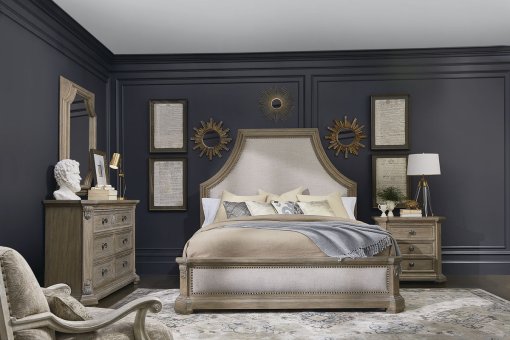 European Light Oak Bed set