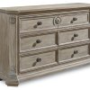 Arch Salvage Dresser in Parchment finish