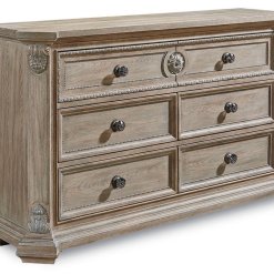 Arch Salvage Dresser in Parchment finish