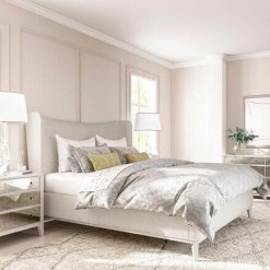 Mezzanine queen bed angled lifestyle