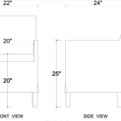 Bilboa chair dimensions