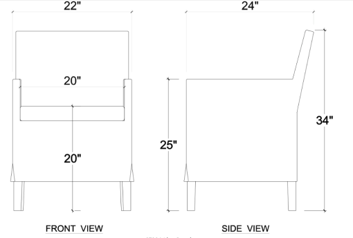 Bilboa chair dimensions