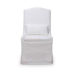 Sierra Arctic slipcovered chair front view.
