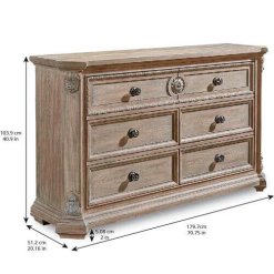 Arch Salvage Grayson dresser with dimensions