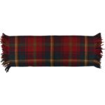 Tartan Lap Throw in Maple flat view