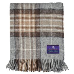 Tartan Lap Throw in Winter folded