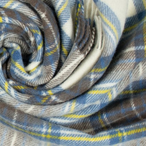 Tartan Lap/Shoulder Throw - Blue - Image 4