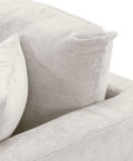 Tuscany sofa in cream close up cushion