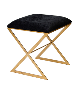 X-SIDE stool with gold legs