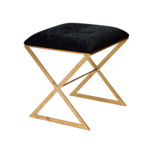 X-SIDE stool with gold legs