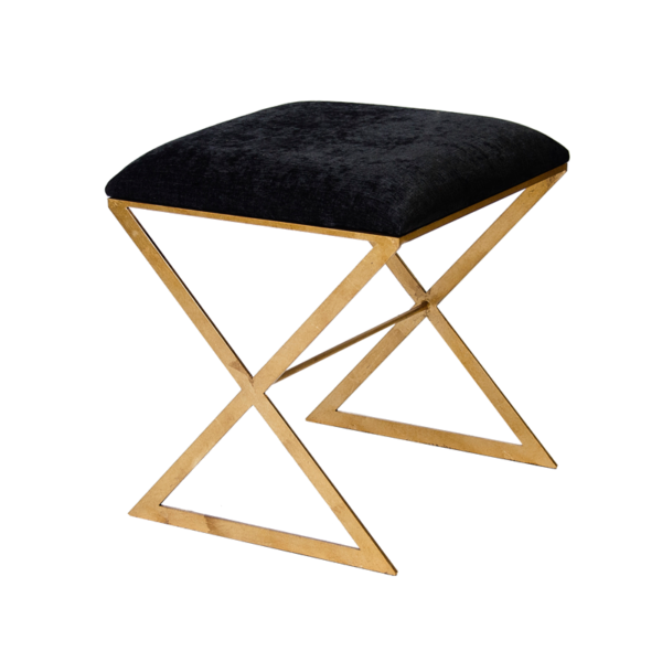 X-SIDE stool with gold legs