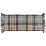 Tartan Lap Throw in Winter straight flat view