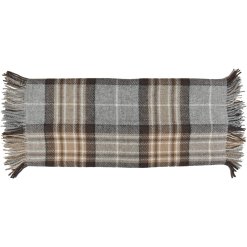 Tartan Lap Throw in Winter straight flat view