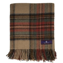 tartan antique blanket folded