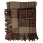 Tartan antique blanket folded view