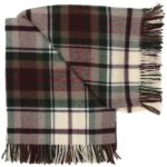 Tartan Merlot Cream throw