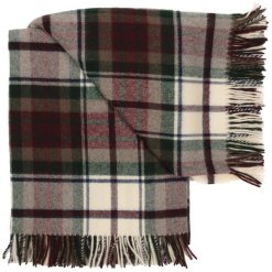 Tartan Merlot Cream throw
