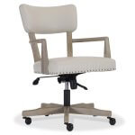 Albion Office Chair with castors at an angle view.