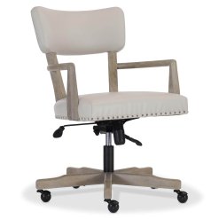 Albion Office Chair with castors at an angle view.