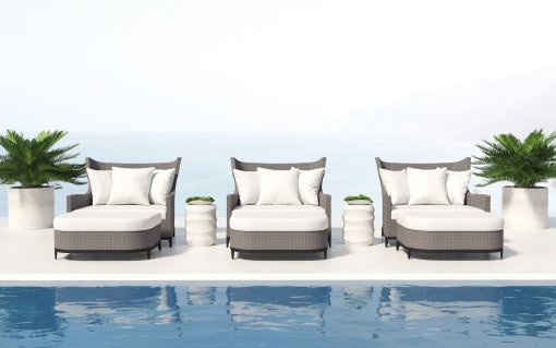 Captiva Chair 1/2 Ottoman