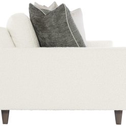 Ivory bench sofa side view