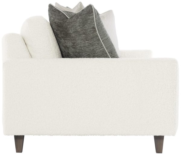 Ivory bench sofa side view