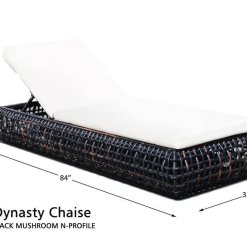 Dynasty chaise with dimensions