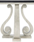 Mirabella Console Table front pedestal view